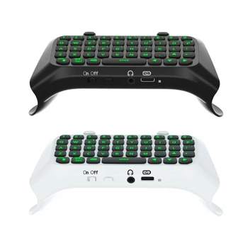 Клавиатура с зеленой подсветкой для контроллера PS5 Edge Беспроводная мини-клавиатура для контроллера PS5 для обмена сообщениями Игровой LiveChat 3XUE  10