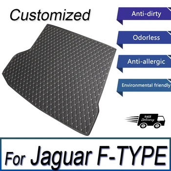 Коврик в багажник автомобиля для Jaguar F-TYPE 2013 2014 2015 2016 2017 2018 2019 2020 2021 ковер для грузового лайнера, аксессуары для интерьера, чехол  4