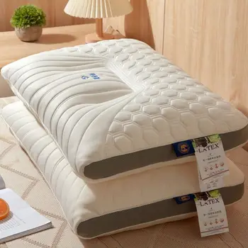 Коммерческая латексная подушка Таиланд, оптовая продажа, подушка для шейного отдела позвоночника из натурального каучука, помогающая спать дома  4