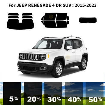 Комплект для УФ-тонировки автомобильных окон из нанокерамики для JEEP RENEGADE 4 DR SUV 2015-2023  5