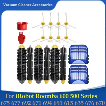 Комплекты для замены аксессуаров для пылесоса Irobot Roomba 500 600 серии 690 680 660 651 650 Основная Боковая щетка-фильтр  5