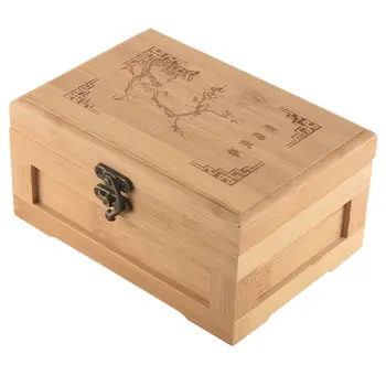 Корейская бамбуковая шкатулка для драгоценностей Bamboo Craft Princess, деревянная коробка для хранения ювелирных изделий, коллекционная подарочная коробка, большая  4
