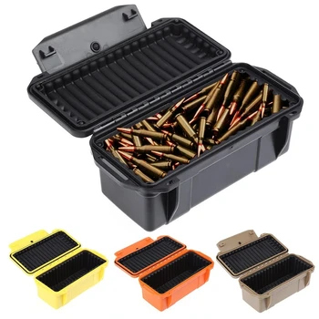 Коробка для боеприпасов из АБС, тактический военный сейф для хранения пуль, сумка для боеприпасов, открытый Легкий ящик для аксессуаров для боеприпасов, Водонепроницаемый Ударопрочный  5