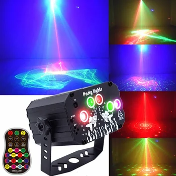 Лазерный фонарь для мини-дискотеки Dream North Laser 60 Проектор с рисунком, стробоскоп для сцены и вечеринки, USB-аккумуляторная лампа для рождественской вечеринки  10