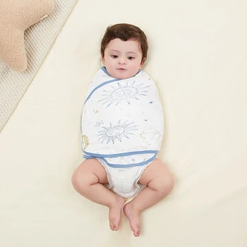Легкое детское пеленальное одеяло для новорожденных, хлопковое детское одеяло, обертывание для детей 0-6 месяцев, подарки на день рождения  10
