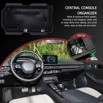 Лоток-органайзер для Центральной консоли Honda Civic 11-го поколения 2022 Аксессуары Ящик для хранения Подлокотников Лоток для вставок Бардачок  4