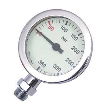 Манометр высокого давления BCD для дайвинга SPG Металлические одиночные часы со светящейся металлической шкалой давления-манометр с нижним креплением  5