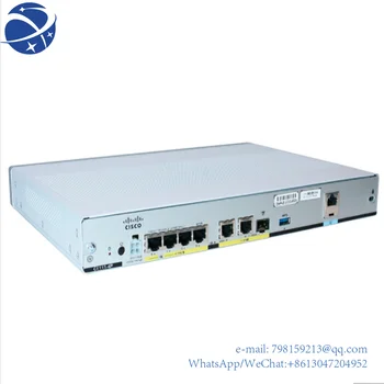 Маршрутизатор yyhcC1111-4P - 4-портовый коммутатор (встроенный) Пропускная способность шифрования: 250 Мбит/с WPA2-PSK, WPA2-Enterprise, маршрут WPA-Enterprise  5