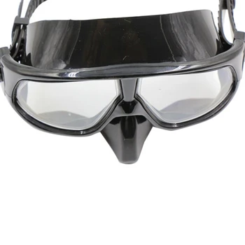 Маска для подводного плавания с регулируемым ремешком Удобная маска для подводного плавания с широким обзором, противотуманные очки для подводного плавания  5