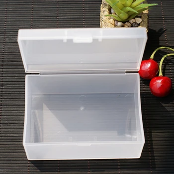 Мини-Пластиковая Коробка Прямоугольная Коробка Полупрозрачная Коробка Упаковочная Коробка Ящик Для хранения Пылезащитный Прочный Футляр для хранения ювелирных изделий Контейнер  5