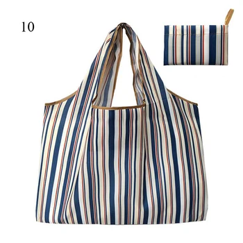 Многоразовая продуктовая сумка большой емкости, экологически чистые портативные складные женские сумки через плечо, толстая складная сумка для покупок  5