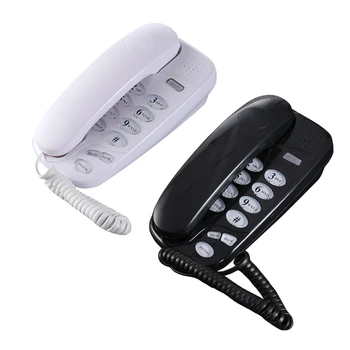 Многофункциональный настенный телефон Y1UB Настольный телефон с функциями повторного набора номера  5