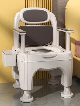 Мобильное, портативное, бытовое, для пожилых людей, передвижное сиденье для унитаза, сиденье для унитаза для беременных женщин-инвалидов, сиденье для унитаза, защищенное от запаха и  3