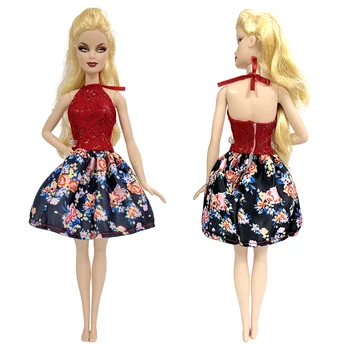Модное платье, синяя юбка, современная повседневная рубашка, 1/6 Кукольная одежда для кукол Барби, аксессуары для кукол, детские игрушки  0