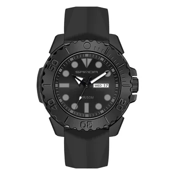 Модные Sanda, топовый бренд, спортивные военные часы для мужчин, кварцевый механизм, повседневные водонепроницаемые наручные часы на 50 бар, Relogio Masculino  5