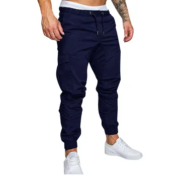 Модные мужские узкие джинсовые брюки, однотонные мужские облегающие потертые джинсовые брюки, застиранные комбинезоны с завязками, брюки  5