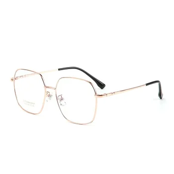 Модные очки 55 мм, Женские удобные Винтажные очки из многоугольного чистого титана, Оправа для очков по рецепту для мужчин BT2362  5