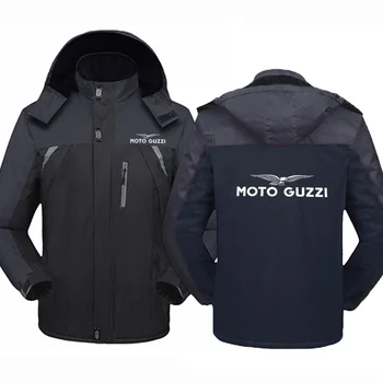 Мотоцикл Moto Guzzi 90 2023, мужская новая зимняя водонепроницаемая утолщенная ветровка с принтом, уличная одежда высокого качества  5