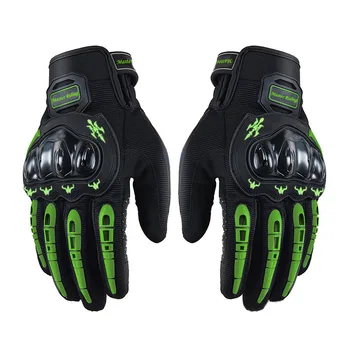 Мотоциклетные перчатки с сенсорным экраном, Дышащая защита для спорта на открытом воздухе на весь палец, перчатки для защиты от езды на байке, мотогонок  5
