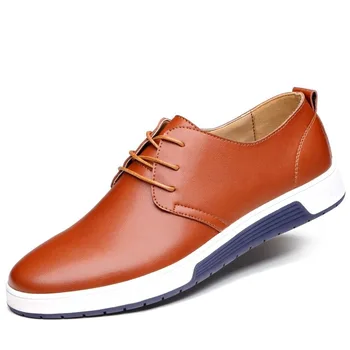 Мужская повседневная обувь, легкая дышащая мужская обувь, Кроссовки на плоской шнуровке, Мужские белые деловые кроссовки для путешествий 2023  3