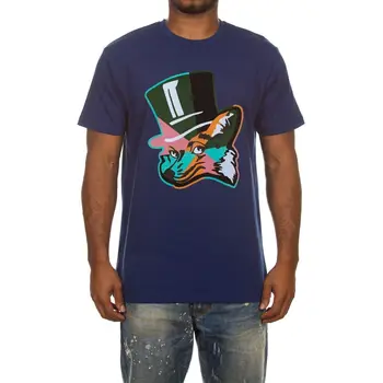 Мужская трикотажная футболка Akoo Blue Depth с разрезом и коротким рукавом  2