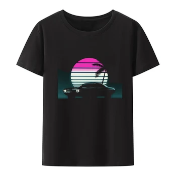 Мужская футболка с простым рисунком, летние топы с коротким рукавом, графические футболки, уличная одежда в стиле Харадзюку  3
