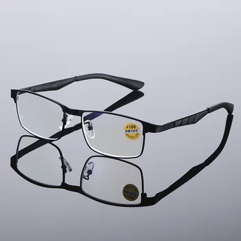 Мужские очки для чтения, Женские Очки для пресбиопии, компьютерные очки, блокирующие синий свет, оправа для очков из стали TR90  5