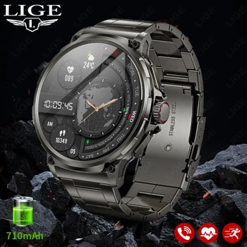 Мужские смарт-часы LIGE 1,85 дюйма, батарея 710 мАч, длительный режим ожидания, Bluetooth-вызов, умные часы, Новые Фитнес-часы, Спортивный трекер Andriod IOS  4