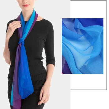 Мягкий однотонный шарф градиентного цвета, женский платок, Длинная шаль и палантины, Летняя Бандана, Элегантный Хиджаб 160x50 см  4