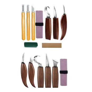 Набор инструментов для резьбы по дереву премиум-класса, Резак для вырезания крючков, ручной инструмент для детей  5