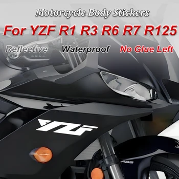 Наклейка на мотоцикл Светоотражающая YZF R 125 для Yamaha YZFR1 YZFR3 YZFR6 YZFR7 R1 R3 R6 R7 R25 1 3 6 7 25 R1M 250 2004 2008 2022 2023  5