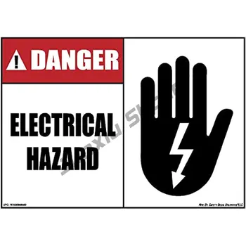 Наклейка с опасностью поражения электрическим током, защитная наклейка, неограниченное количество предупреждений об электричестве, водонепроницаемые солнцезащитные наклейки  5