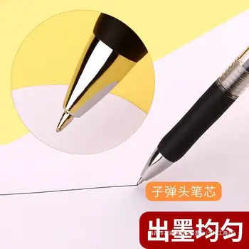 Нейтральная ручка со съемной заправкой, шариковая ручка для экзаменов, офисная, быстросохнущая, для письма, делового письма и кисточки для вопросов  5