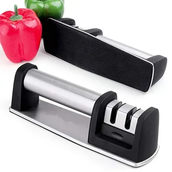 Новая двухступенчатая точилка для ножей Findking, кухонный ручной инструмент для заточки кухонных ножей из нержавеющей стали, аксессуары для ножей  5