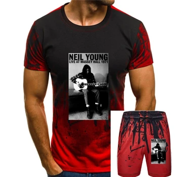 Новая мужская футболка Neil Young Live Massey Hall Music, Размер одежды S-2Xl, Модная Классическая футболка  3