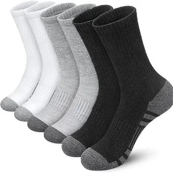 Новые 5 пар осенне-зимних мужских баскетбольных носков большого размера, однотонные, удобные, износостойкие, дезодорирующие носки большого размера  4