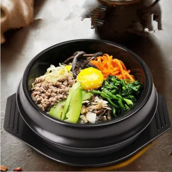 НОВЫЕ Классические Наборы Корейской Кухни Dolsot Stone Bowl Кастрюля для Бибимбап Керамические Миски Для Супа Рамэн С Профессиональной Керамической Упаковкой  5