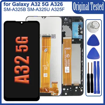 Новый Super AMOLED для Samsung Galaxy A32 5G A326 ЖК-дисплей с сенсорным экраном для Samsung A32 5G SM-A326B A326F A326U  3
