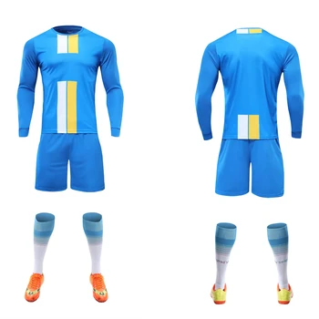 Новый дизайн Джерси мужского футбольного клуба Комплект молодежной футбольной формы Удобный футбольный костюм на заказ  1