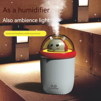 Новый красочный бесшумный увлажнитель воздуха с рассеянным светом для дома, спальни, рабочего стола, милый противотуманный мини-ароматический диффузор  10