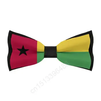 Новый мужской галстук-бабочка из полиэстера с флагом Гвинеи-Бисау, модные повседневные мужские галстуки-бабочки, галстук-бабочка для костюмов для свадебных вечеринок, галстук  3
