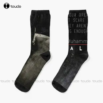 Носки Big Dream Muhammad Ali, женские носки для ботинок с цифровой печатью 360 °, Персонализированные Пользовательские носки Унисекс для взрослых, подростков и молодежи  1