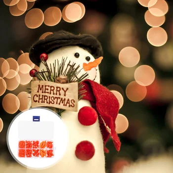 Носы рождественского снеговика, сделанные своими руками, Морковные носы, Красная пуговица для носа снеговика, украшающая носы снеговика коробкой  5