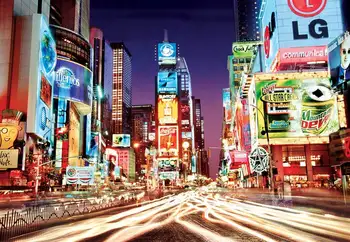 нью-Йорк, Бродвей, Тайм-сквер, высококачественные фоны для сценической фотографии с компьютерной печатью  5