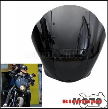 Обтекатель четвертой фары мотоцикла Лобовое стекло для Harley Sportster XL 883 1200 Dyna Street Bob Wide Glide Low Rider Iron  5