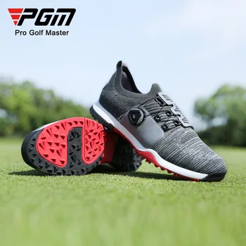 Обувь для гольфа PGM, Мужские Дышащие Мужские Вращающиеся Шнурки, Спортивные Кроссовки С Шипами, Нескользящие Кроссовки XZ182 new  5