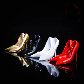 Обувь на высоком каблуке в масштабе 1/6, новая модная обувь 10 стилей, модель стеклянной туфельки, подходящая для 12 