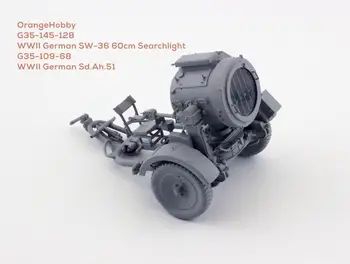 Оранжевый Хобби G35-145 и G35-109 1/35 Второй мировой войны Немецкий SW-36 60 см Прожектор и Второй Мировой войны Немецкий Sd.Ah.51 Наборы для 3D-печати  10