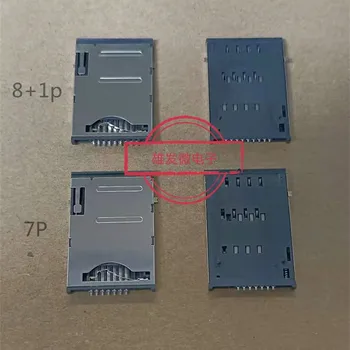 оригинальный новый самоупругий разъем для держателя карты 8 + 1P 7P Держатель SIM-карты 9P слот для карты памяти  4