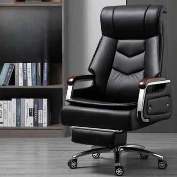 Официальное новое кресло руководителя HOOKI Удобное офисное кресло для длительного сидения с откидывающимся массажным креслом для руководителей Home Com  4